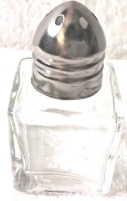 12 peças de shaker quadrado de sal e pimenta de 1/2 oz com vidro transparente - Imagem 1 de 3