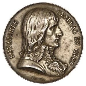 France médaille Bonaparte Général en Chef Conquête de l'Egypte - Consulat argent - Imagen 1 de 3