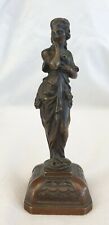 Ancienne Sculpture bronze, femme élégante