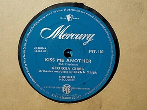 GEORGIA GIBBS - Kiss Me Another / Rock Right 78 rpm disc (A+++) - Picture 1 of 1