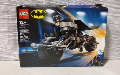 LEGO DC: Figura de Construcción Batman y la Bicicleta Bat-Pod 713 Piezas 76273 Foto 1 de 4