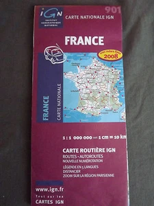 carte IGN 901 france avec radars fixes 1/1 000 000   2007 - Picture 1 of 1
