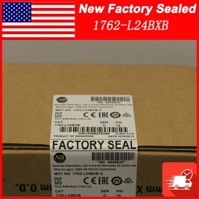 New Factory Sealed AB 1762-L24BXB SER C MicroLogix 1200 24 Point Controller - Image 1 of 4