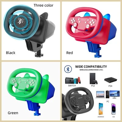 PC Wireless Steering Wheel Race games wheels for Nintendo Switch, PC, PS4, PS3 - Image 1 of 4