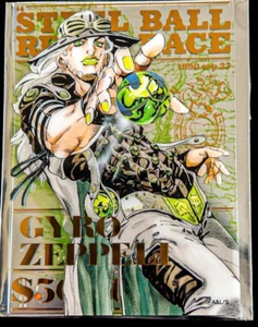 JOJO CARAVAN STEEL BALL RUN Foil-stamped clear card Gyro Zeppeli Japan 2025 - Picture 1 of 1