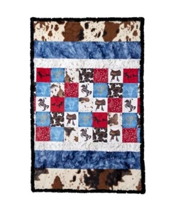 Kit Western Cuddle® para niños hágalo usted mismo para encuadernación y patrón de edredón de Shannon Fabric - Imagen 1 de 3