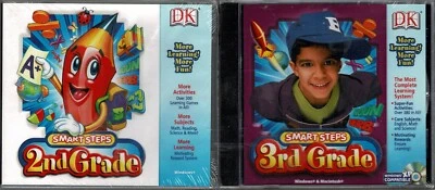 DK Smart Steps 2nd & 3rd Grade Pc Sealed New XP Learning Science Math Reading - Image 1 of 2