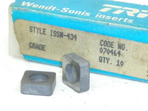 10 NUEVAS CUÑAS DE INSERTO DE CARBURO TRW WENDT-SONIS ISSN-434 - Imagen 1 de 1