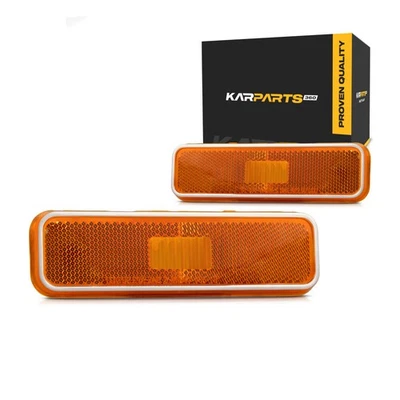 For 1984-1989 Dodge D100 Front Side Marker Lights Driver & Passenger Side Pair - Imagem 1 de 4