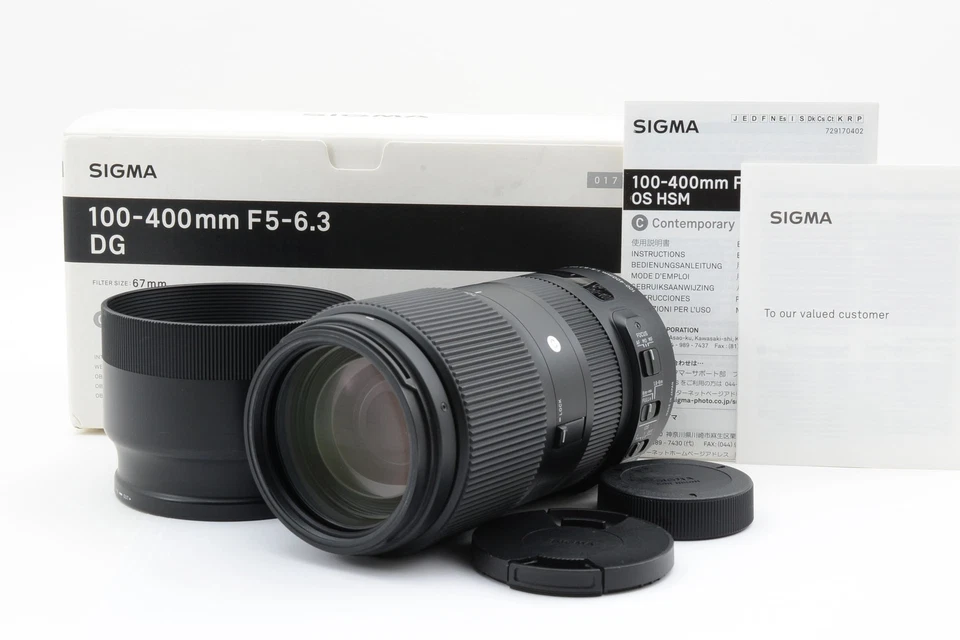 [MINT] Sigma 100-400mm F/5-6.3 DG OS HSM Contemporary Lens for Nikon F JAPAN - Image 1 of 4