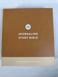 ESV Journaling Study Bible (TruTone Over Board, Nubuck Caramel) Brand New! - Foto 1 di 4