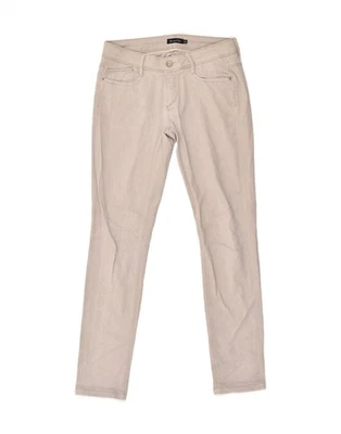 Pantalones informales ajustados para mujer MASSIMO DUTTI W30 L32 beige algodón AN20 Foto 1 de 3