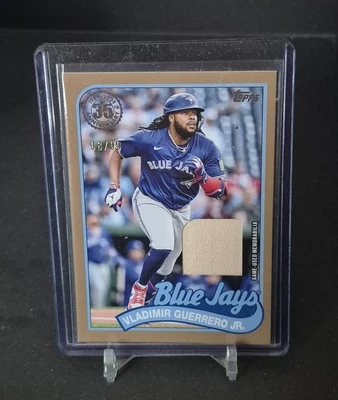 2024 Update 1989 Topps Baseball Relics Gold /50 Vladimir Guerrero Jr #89RU-VG - Image 1 of 3