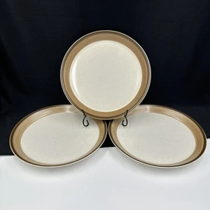 Vintage Mikasa Potters Art Buckskin PF012 Lot Of (3) 10 3/4” Dinner Plates Japan - Picture 1 of 19