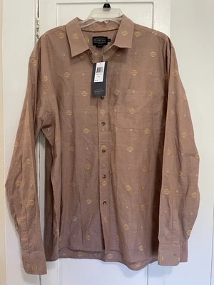Pendleton Men’s Long Sleeve Aztec Design Brown Button Shirt Xxl - Image 1 of 4