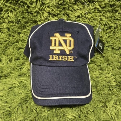 Boné iniciante irlandês de luta vintage Notre Dame novo com etiquetas - Masculino tamanho único - Chapéu Strapback - Imagem 1 de 4