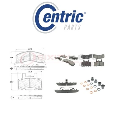 Centric Ceramic Disc Brake Pads w Shims for 1988-2000 Chevrolet C3500 5.7L av Foto 1 de 4