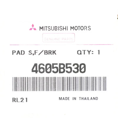 OEM 2017-2021 Genuine Mitsubishi Mirage & Mirage G4 Front Brake Pads 4605B530 Foto 1 de 2