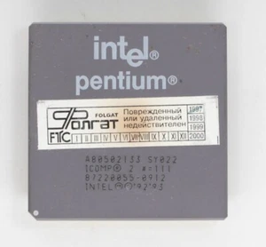 Socket 7 Processor CPU - Intel Pentium 133 - 133MHz - SY022 - TESTED - Picture 1 of 2