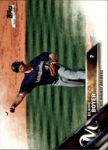 2016 Topps Update Milwaukee Brewers Baseball Card #US7 Blaine Boyer