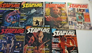 Vintage Starlog Magazine Lot GUC 31 33 37 41 42 46 48 Disney Ming the Merciless - Foto 1 di 3