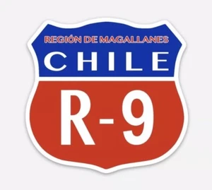 Chile R-9 Car Decal / Sticker Panamerican Highway 3” Route 9 Patagoni Bike - Picture 1 of 4