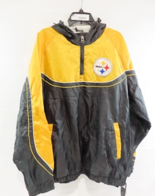 NFL TEAM APPAREL PITTSBURGH STEELERS GIII Chaqueta cortavientos con capucha para hombre 2XL Foto 1 de 4