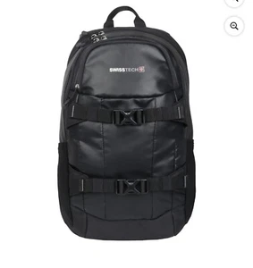 Swiss Tech Unixes 20 Liters Compressor Backpack For School Or Work Black - Picture 1 of 8