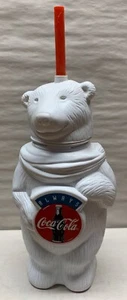 Vintage Always Coca Cola Eisbär Trinkbecher mit Strohhalm Sammeltasse EUC - Bild 1 von 7