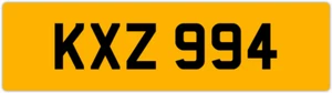 KXZ 994 K 3x3 DATELESS PRIVATE NUMBER PLATE KATE KEV KAZ KAS KAREN KAT KYLE KEN - Picture 1 of 1