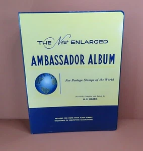 Álbum de colección de estampillas de embajador vintage - 170 estampillas - Imagen 1 de 15