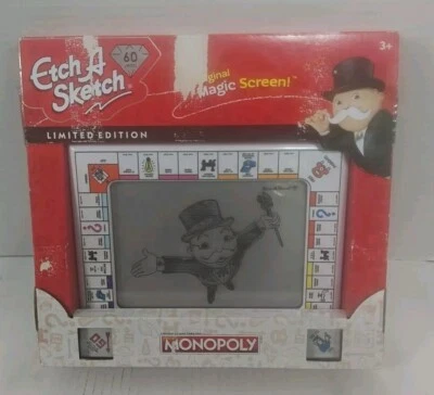 ETCH A SKETCH Monopoly Handheld Game Spin master Drawing Hasbro Board Game - Image 1 of 3