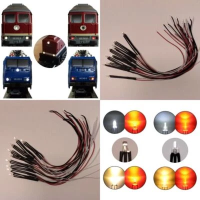 LED Umbauset Duo LEDs 2mm 3mm mit Kabel Lichtwechsel H0 Loks Triebwagen digital - Bild 1 von 4