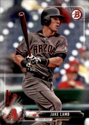 2017 Bowman Jake Lamb Card #71 Arizona Diamondbacks - Image 1 of 2