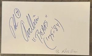 BOB AVELLINI FIRMADO 3"X5" TARJETA ÍNDICE NFL AUTÓGRAFO INSCRITO OSOS '75-'84 D2024 - Imagen 1 de 1
