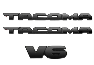 2016-2023 Tacoma BLACKOUT DOOR EMBLEM OVERLAY KIT V6 TRD OFF ROAD - Picture 1 of 3