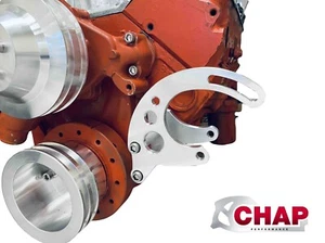 Soporte de dirección asistida de bloque pequeño Chevy Saginaw Fuelie PS cabeza de camello con fibra - Imagen 1 de 6