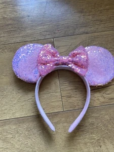 Mickey Mouse Minnie Mouse Chunky Ears Headband Disney Land World - Picture 1 of 4