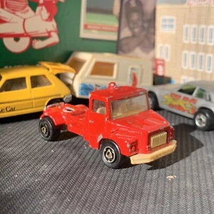 Majorette Scania Semi Truck Red Die-Cast Scale Model 1/100 Made in France - Picture 1 of 4