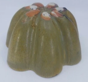 Primative Stoneware Bundt Mold Or Planter 8.25x4" EUC - Picture 1 of 6