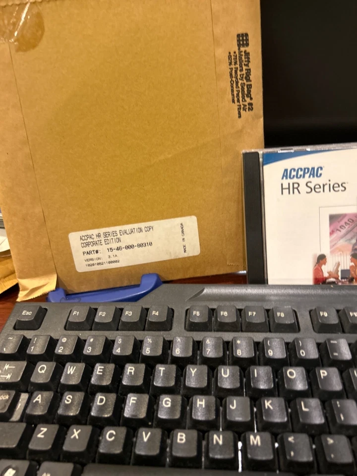 NEW. NEVER USED .ACCPAC HR Series . Corporate Edition v3.1 Evaluation Copy. NFR. - Image 1 of 4