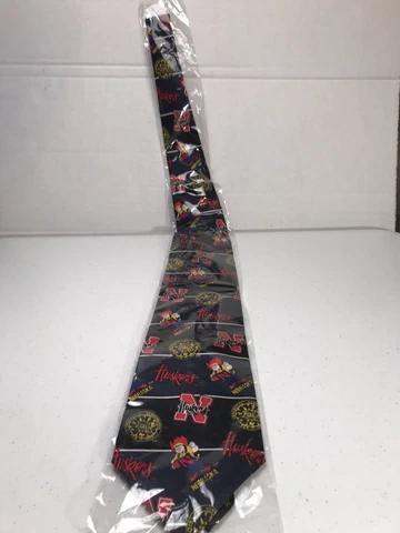 New Nebraska Cornhuskers Silk Necktie Men's Tie University of Nebraska Logos Cover