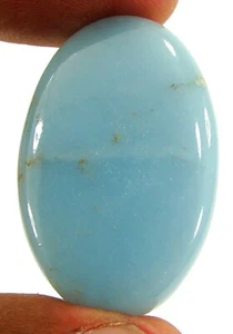 Piedra preciosa suelta de angelita azul natural de 38,25 quilates cabujón envoltura de alambre - 23487 - Imagen 1 de 2