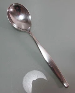 Gemüselöffel Dänisch Perl 90er versilbert Vorlagelöffel (002) - Bild 1 von 3