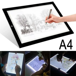 A4 LED Dimmable Tracing Light Box Drawing Board Art Design Pad Copy Lightbox AU - Picture 1 of 12