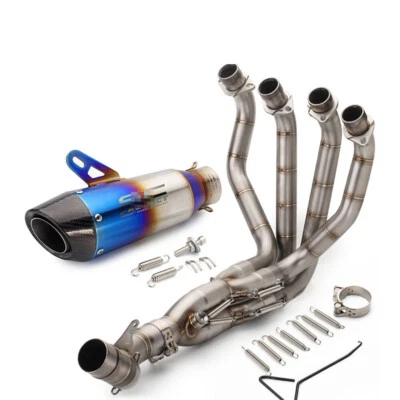 For Kawasaki Z1000 2010-2020 Full System Exhaust Tips Muffler Front Header Pipe - Imagen 1 de 3