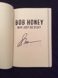 SIGNED by Sean Penn - Bob Honey Who Just Do Stuff: A Novel HC 1/1 + PHOTO Oscar - Picture 1 of 8