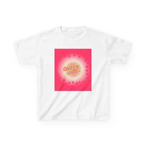 Queen T-Shirt, Kids Tee with Queen Design, Child Cotton Shirt, Youth Royal Top, - Picture 1 of 9