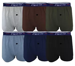 Different Touch 6er-Pack große & große freiliegende Bund-Strick-Boxershorts - Bild 1 von 3