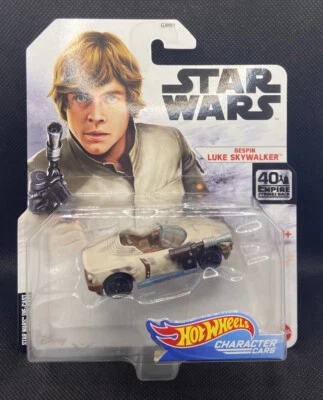 Hot Wheels Star Wars Bespin Luke Skywalker Character Cars 1 64 Scale Sealed New - Image 1 of 2